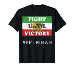 Iranische Löwenschwert Flagge Kampf bis zum Sieg, iranischer Protest T-Shirt von PROTEST SUPPLY - #freeiran Women Life Freedom Iran