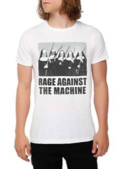 Men Fashion Shirt Printed T Shirt Rage Against Machine Nuns with Guns T Shirt Mens Short Sleeve Shirt von PROUD