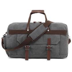 Reisetasche für Herren, 41L-Grau, Seesack aus Segeltuch von PS Le Periple
