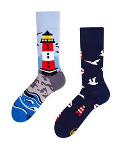 Many Mornings unisex Socken Nordic Lighthouse (35-38) von PS PACASSO