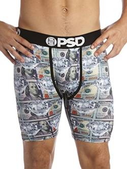 PSD Herren 32011007-e51421009-121180017 Retroshorts, Grün/Geld Diamant, Small von PSD