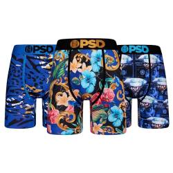 PSD Herren-Boxershorts, 3er-Pack, Mehrfarbig, Kobaltblau, 3 Stück, XX-Large von PSD