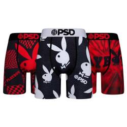 PSD Herren-Boxershorts, 3er-Pack, Mehrfarbig, Playboy-Set, 3 Stück, Large von PSD
