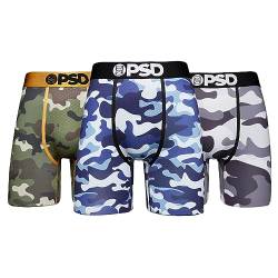 PSD Herren Unterwäsche | elastische Boxershorts | Wide Band | Boxer Briefs | CAMO | Größe (XL) von PSD