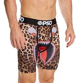 PSD Herren Unterwäsche | elastische Boxershorts | Wide Band | Boxer Briefs | Cheetah WRFACE | Größe (L) von PSD