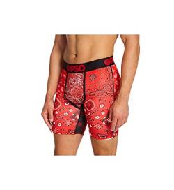 PSD Men's Boxer Brief (Red/Hype RED Bandana, L) von PSD