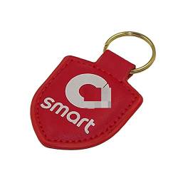Schlüsselanhänger aus echtem Leder, für Smart Fortwo Forfour 453 451 450, Auto-Styling, Merchandise-Markenlogo von PSL