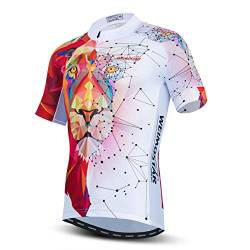 PSPORT Herren-Fahrradtrikot, kurzärmelig, atmungsaktiv, für Sommer, Mountainbike, Kleidung, schnell trocknend von PSPORT