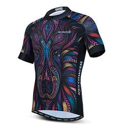 PSPORT Herren Radtrikot Kurzarm Fahrradbekleidung Atmungsaktiv MTB Shirt Sommer Mountainbike Kleidung schnell trocknend von PSPORT