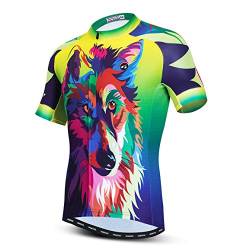 PSPORT Herren Radtrikot Kurzarm Fahrradbekleidung Atmungsaktiv MTB Shirt Sommer Mountainbike Kleidung schnell trocknend von PSPORT