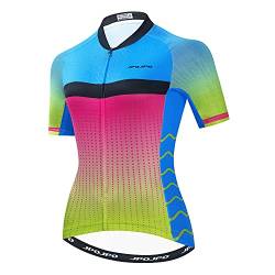 PSPORT Radtrikot Damen Sommer Kurzarm Radtrikot MTB Shirt Top Fahrradbekleidung von PSPORT