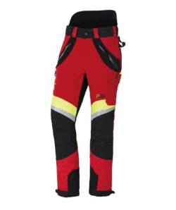 PSS Schnittschutzhose X-Treme Air Rot/Gelb Gr. 102 schlank und groß von PSS