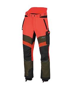 PSS Schnittschutzhose X-Treme Breeze Neonrot/Grün Gr. 50 von PSS