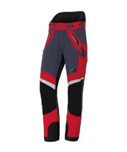 PSS Schnittschutzhose X-Treme Light Rot/Schwarz Gr. 102 schlank und groß von PSS