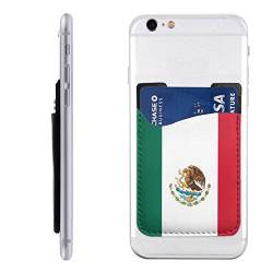 Flagge von Mexiko, Handy-Kartenhalter, PU-Leder, Kreditkarten-Ausweis, 3 m Klebehülle für alle Smartphones, Weiss/opulenter Garten, Einheitsgröße von PSVOD