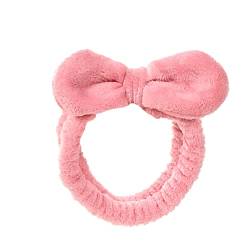 Frauen Damen elastisches Stirnband Band Bowknot niedlicher Kopf Haarschmuck Workout Stirnbänder Schönheitr (Color : Red, Size : Taille unique) von PSVOD