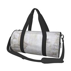 Rock Wall Sporttasche mit Schuhfach, wasserdicht, Reisetasche für Herren und Damen, mit verstellbarem Riemen, Schwarz, One Size von PSVOD