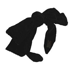 Schwarzer Samt, übergroßes Schleifen-Stirnband, koreanisches Netz, rot, einfache und vielseitige Outing-Kopfbedeckung, koreanisches Haarbündel-Stirnband for Damen silber von PSVOD
