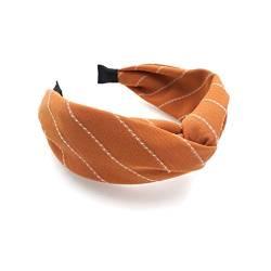 Südkorea Dongdaemun Temperament Striped Wide-Brim Cross Hairband Simple Fashion Fabric Ins Wash Headband Hairpin Neu Schönheit von PSVOD