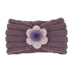 Wolle Winter Kinder Blume Solide for warme 21 Herbst Stirnband Stirnband Haarband Farbe und Top Haarband Extra große Haargummis 4 mm Schönheit von PSVOD