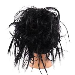 Haarteile Haarknoten Haarverlängerungen for Frauen, synthetische, zerzauste Hochsteckfrisur, unordentliche Dutt-Haarteile, Haargummi-Verlängerungen mit elastischem Band, Pferdeschwanz-Haar Brötchen Ha von PTTRNS