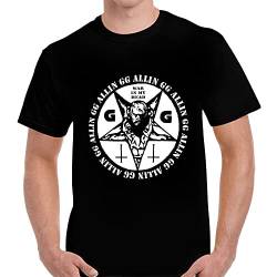 Gg Allin Im Your Enemy Black Mens T-Shirt Men Rock Band Tee Shirt von PUB