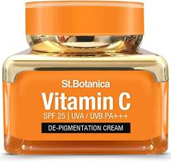 PUB StBotanica Vitamin C, E & Hyaluronsäure DePigmentierungscreme, 50 g – Aufhellung & Bräunungsentfernung von PUB