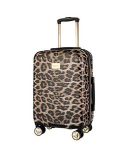 Koffer Reisekoffer Hartschalen Trolly Puccini® Beverly Hills (Leopard Beige 6, Kabinenkoffer) von PUCCINI