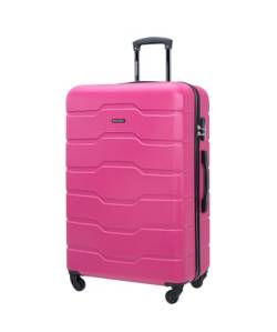 Puccini Koffer Reisekoffer Hartschalen Trolly Alicante (Pink (3A), Groß) von PUCCINI