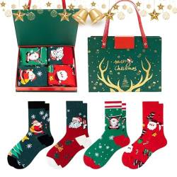Baumwoll-Weihnachtsmannsocken,Anti-Rutsch-Socken für Erwachsene mit weicher Baumwolle - Weihnachtsgeschenke, Wintersocken für Weihnachtsfeier, Esszimmer, Wohnzimmer, Schlafzimmer, Arbeitszimmer Puchen von PUCHEN