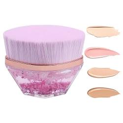 Creme-Foundation-Pinsel | Sechseckiger Gesichts-Make-up-Pinsel mit flacher Oberseite für flüssige Grundierung | Foundation-Mischpinsel mit weichen, dichten Borsten, keine Pinselspuren, sorgt Puchen von PUCHEN