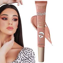 Creme-Rouge für die Wangen - Flüssiges Mousse-Creme-Rouge | Feuchtigkeitsspendendes Mousse-Flüssigrouge, langanhaltendes Feuchtigkeitsrouge, Wangen-Lippen-Make-up Puchen von PUCHEN