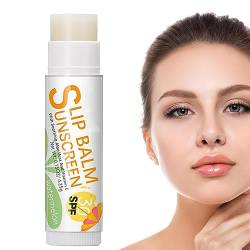 Lippenbalsam mit Sonnenschutz - Superweiche, feuchtigkeitsspendende Bio-Lippenpflegeprodukte,LSF 30 Sonnenschutz-Lippenbalsam mit Fruchtgeschmack, langanhaltend feuchtigkeitsspendende Puchen von PUCHEN