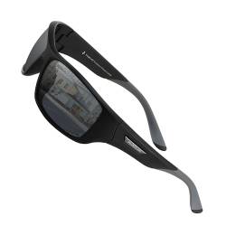 PUKCLAR Herren Sonnenbrille Polarisierte Sportbrille Radsportbrillen Fahrerbrille Damen UV400 Schutz Cat 3 von PUKCLAR