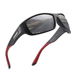 PUKCLAR Sonnenbrille Herren Polarisierte Sportbrille Radsportbrillen Fahrerbrille Damen UV400 Schutz Cat 3 von PUKCLAR