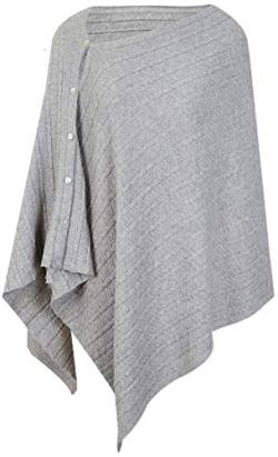 PULI Damen Schal Poncho Decke Cape Cardigan Kaschmir/Kaschmir Wickelschal Geschenk für Mutter von PULI