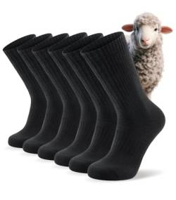 PULIOU Merino Socken Wollesocken Thermosocken Winter Warme Dicke Socken Herren Damen Wandersocken Trekkingsocken Sportsocken Merinowolle Laufsocken von PULIOU