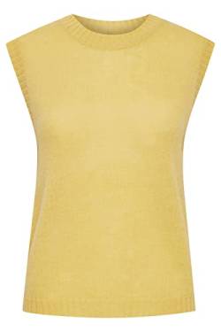 PULZ PZIRIS Slipover Pullunder Damen Feinstrick Strickpullover Pullover Regular fit, Größe:XXL, Farbe:Pampas (140826) von PULZ JEANS