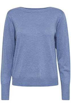 PULZ PZSARA Damen Strickpullover Feinstrick Pullover, Größe:M, Farbe:Infinity Melange (1740151) von PULZ JEANS