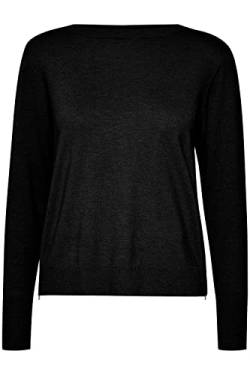 PULZ PZSARA Damen Strickpullover Feinstrick Pullover, Größe:XL, Farbe:Black Beauty (193911) von PULZ JEANS