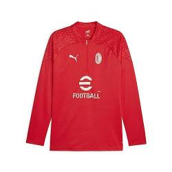 AC Milan Unisex Training 1/4 Top 23/24 Jacke, for All Time Red Feather Gray, L von PUMA
