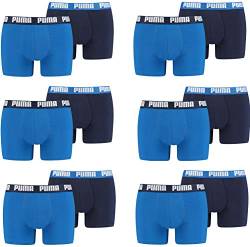 PUMA 12 er Pack Boxer Boxershorts Men Herren Unterhose Pant Unterwäsche (Trueblau/Trueblau, XXL) von PUMA