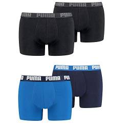 PUMA Boxershort 4er Pack Herren 4 Boxer Edition (Black/Trueblue, L) von PUMA