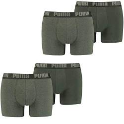 PUMA Boxershort Basic 4er Pack, Green Melange/Green Melange, XL von PUMA