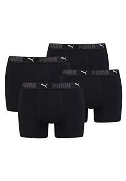 PUMA Boxershorts Herren 4er Pack Sport aus organischer Baumwolle / Unterwäsche Männer (S - XL), Farbe:Black, Bekleidungsgröße:M von PUMA