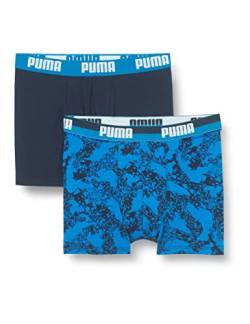 PUMA Boys Camo All Over Print Boxer Baby and Toddler Underwear Set, Blue Combo, 140 von PUMA