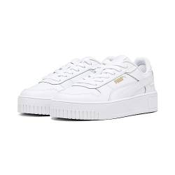 PUMA Carina Street Jr Sneaker, White White Gold, 37.5 EU von PUMA