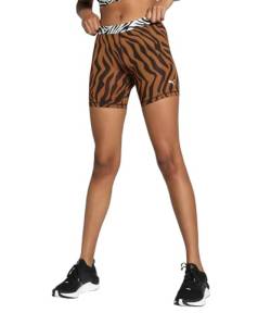 PUMA Damen Animal Remix 5" Radlerhose MTeak Brown von PUMA