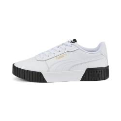 PUMA Damen Carina 2.0 Turnschuhe, Puma White Puma White Puma Team Gold Puma Black, 42.5 EU von PUMA