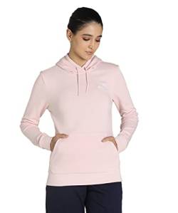 PUMA Damen ESS+ Strickjacke Hoodie Tr Sweatshirt, Pink, S von PUMA